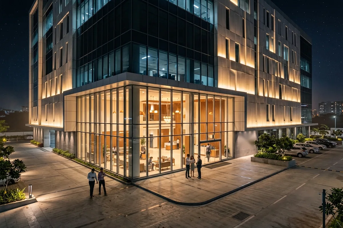 Corporate office facade lighting Cuttack