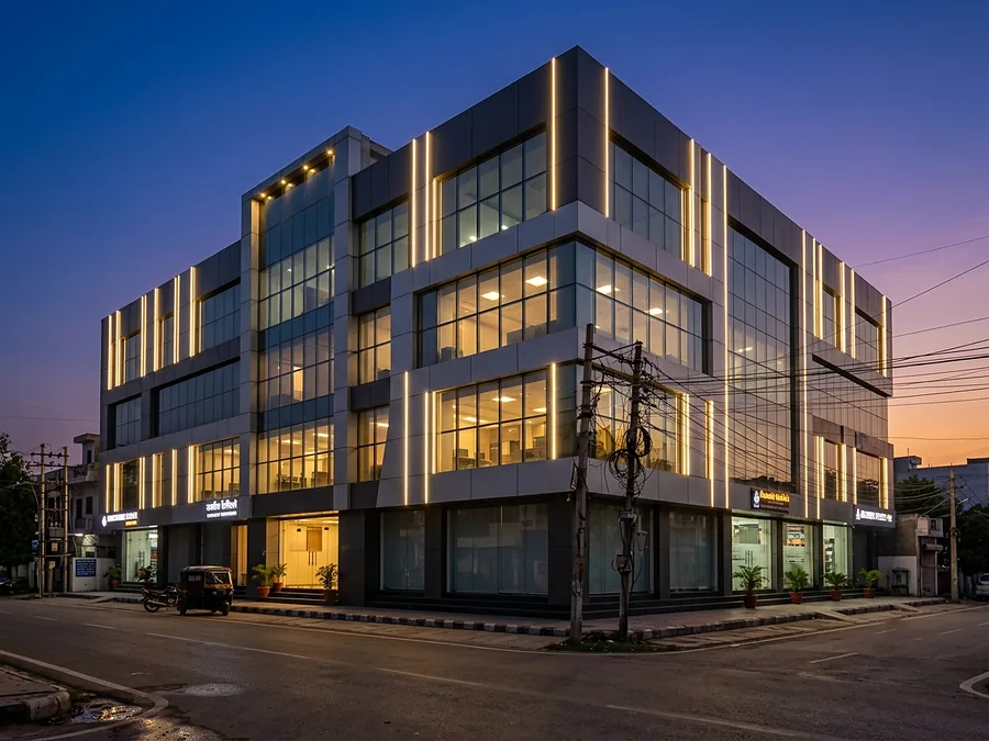 Building facade lighting