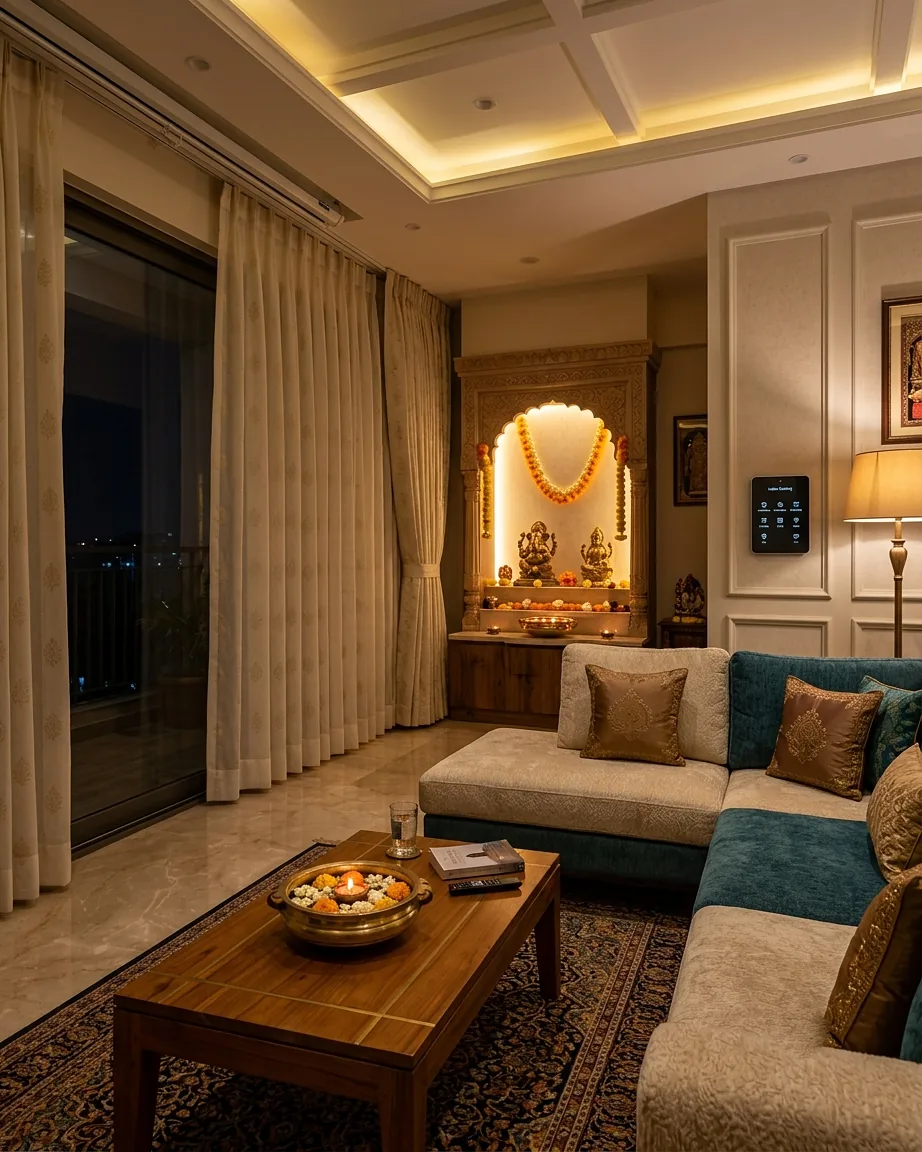 Smart home lighting automation interior